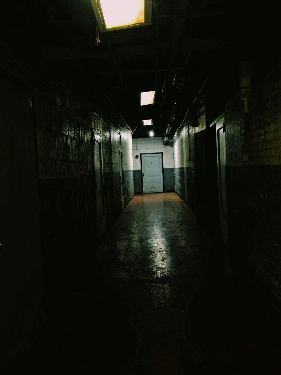 A dark corridor