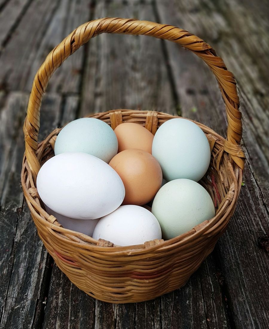 A basket of eggs