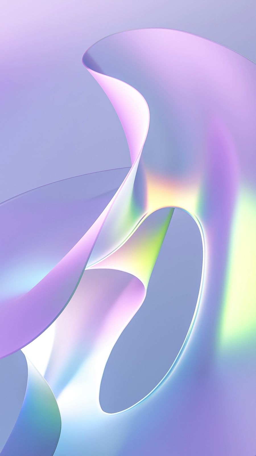 Pastel sculptural waves