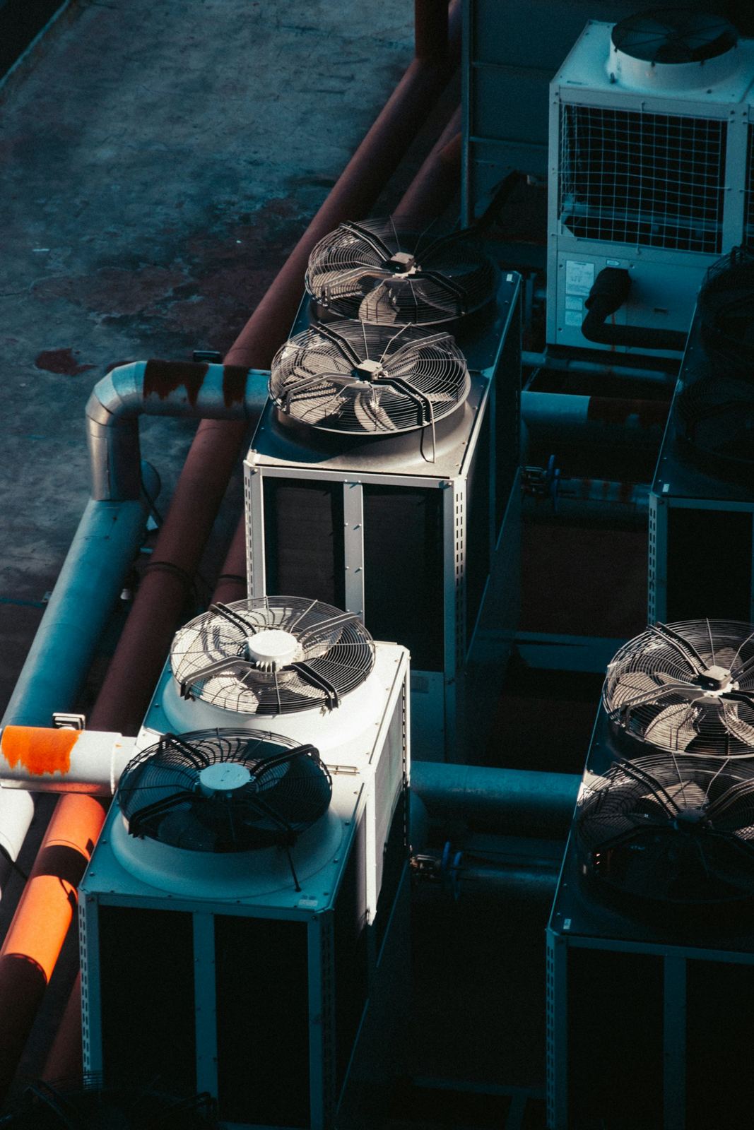 Rooftop condenser units