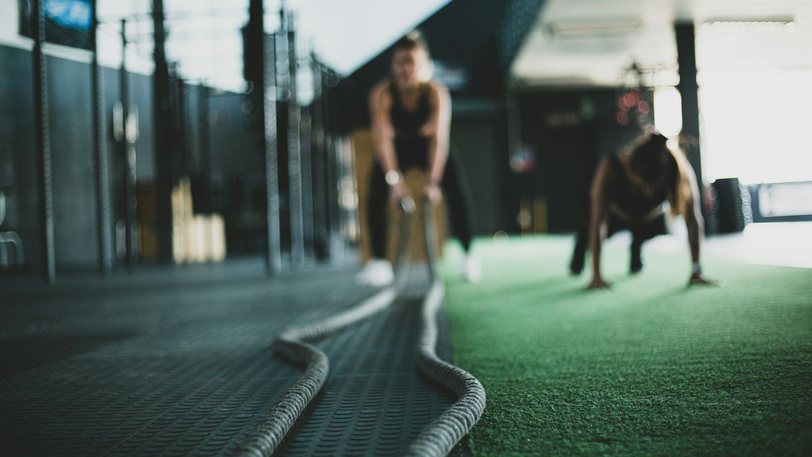 Training with battle ropes