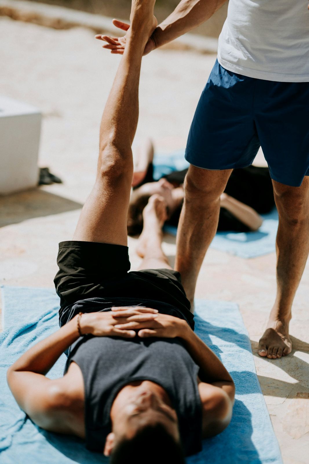 An assisted stretch