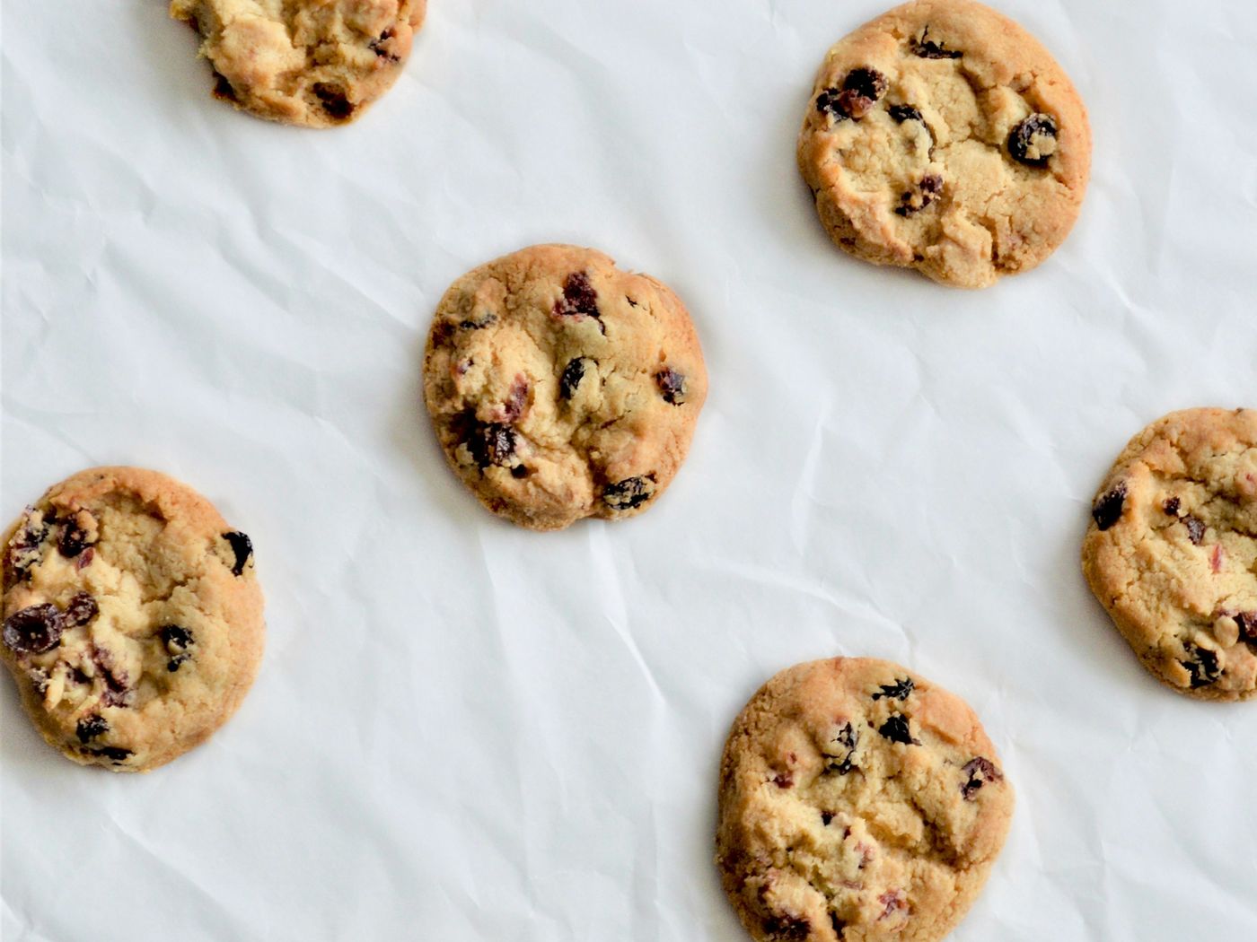 Photo: lemon cookies on parchment