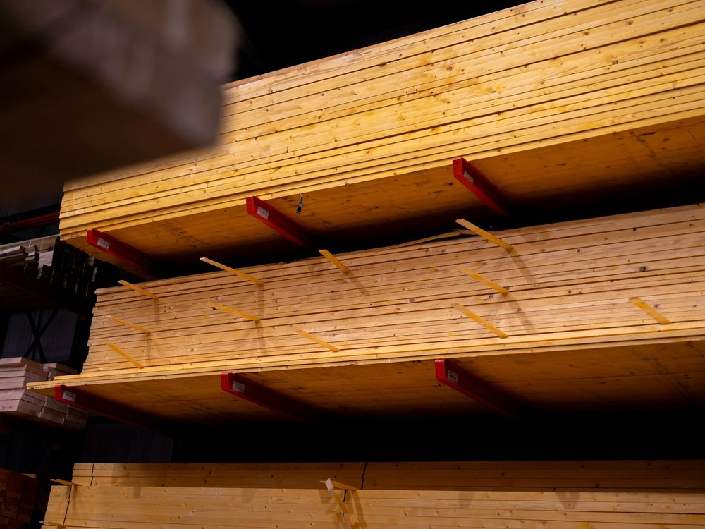 Decking and trim rack in the yard
